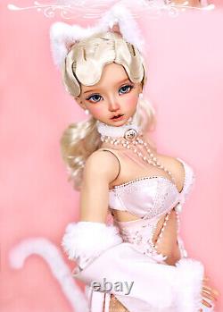 1/3 BJD Doll FULL SET Resin Jointed Body Eyes Wig Clothes Face Makeup Girl Toys