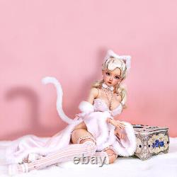 1/3 BJD Doll FULL SET Resin Jointed Body Eyes Wig Clothes Face Makeup Girl Toys