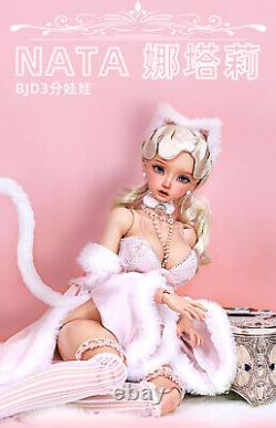 1/3 BJD Doll FULL SET Resin Jointed Body Eyes Wig Clothes Face Makeup Girl Toys