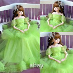 1/3 BJD Doll Fashion 24 Girl Doll Full Set Outfits Upgrade Face Makeup Kids Toy