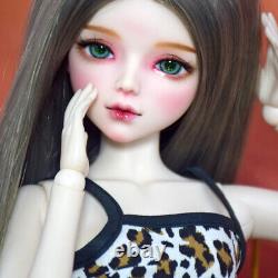 1/3 BJD Doll Fashion Girl Doll with Vest Pants Shoes Wigs Makeup Full Set Toy