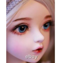 1/3 BJD Doll Full SET Girl Female Ball Jointed Body Face Makeup Eyes Outfits Toy