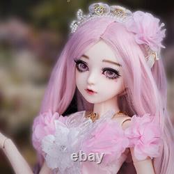 1/3 BJD Doll Full Set Girl Doll including Outfits Free Upgrade Face Makeup Toys