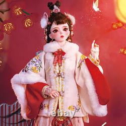 1/3 BJD Doll Full Set with Upgrade Face Makeup Clothes 24 inch Girl Doll Toys