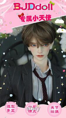 1/3 BJD Doll Handsome Man Male Eyes Face Up Wig Resin Handmade Full Set Toy Gift