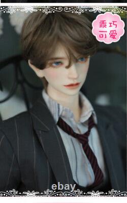 1/3 BJD Doll Handsome Man Male Eyes Face Up Wig Resin Handmade Full Set Toy Gift