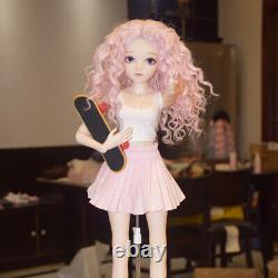 1/3 BJD Doll Joints Body Girl Doll Upgrade Face Makeup Vest Dress Full Set Toy