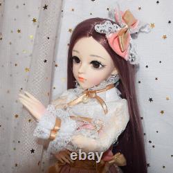 1/3 BJD Doll Large 60cm Ball Jointed Toy DIY Gift Pretty Dress Clothes Full Set