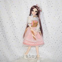 1/3 BJD Doll Large 60cm Ball Jointed Toy DIY Gift Pretty Dress Clothes Full Set