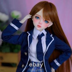 1/3 BJD Doll Mechanical Joints Girl Body with Clothes Dress Shoes Full Set Toy