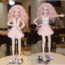 1/3 BJD Doll Moveable Joints Body 24 Girl Doll Upgrade Face Makeup Full Set Toy