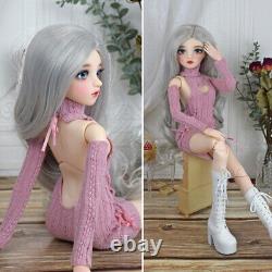 1/3 BJD Doll Pretty 24 Girl Doll + Fashion Outfit Upgrade Makeup Full Set Toy