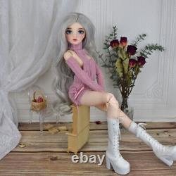 1/3 BJD Doll Pretty 24 Girl Doll + Fashion Outfit Upgrade Makeup Full Set Toy