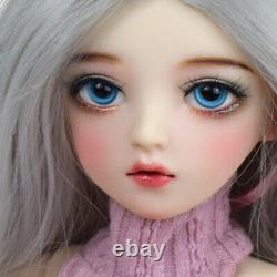 1/3 BJD Doll Pretty 24 Girl Doll + Fashion Outfit Upgrade Makeup Full Set Toy