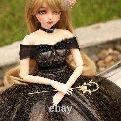 1/3 BJD Doll Pretty Girl Doll with Dress Eyes Handpainted Makeup Full Set Toy