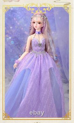 1/3 BJD Doll Princess Girl XMAS Gift Toy Full Set Makeup Eyes Wigs Clothes Shoes