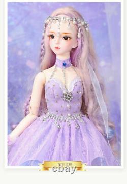 1/3 BJD Doll Princess Girl XMAS Gift Toy Full Set Makeup Eyes Wigs Clothes Shoes