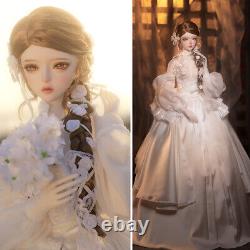 1/3 BJD Doll Resin Joint Girl Princess Gift Face Makeup Wig Full Set Clothes Toy