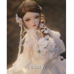 1/3 BJD Doll Resin Joint Girl Princess Gift Face Makeup Wig Full Set Clothes Toy