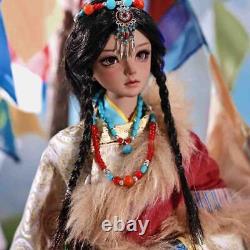 1/3 BJD Doll Resin SD Ball Joint Doll Tibetan Girl Ethnic Style Set Full Set Toy