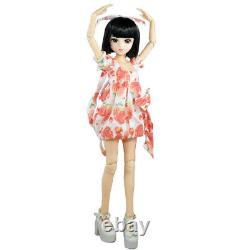 1/3 BJD Doll Toy 18 Joints Girl Body + Dress Short Wigs Full Set Finished Gift