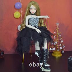 1/3 BJD Doll Toy 22 in Height Girl Doll with Dress Wigs Makeup Full Set Handmade