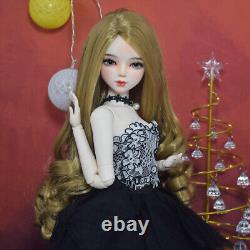 1/3 BJD Doll Toy 22 in Height Girl Doll with Dress Wigs Makeup Full Set Handmade