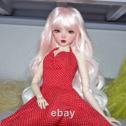 1/3 BJD Doll Toy 22 inch Height Female Joints Body with Long Dress Shoe Full Set