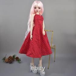 1/3 BJD Doll Toy 22 inch Height Female Joints Body with Long Dress Shoe Full Set