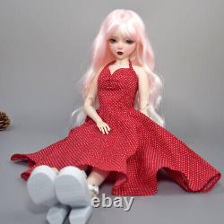 1/3 BJD Doll Toy 22 inch Height Female Joints Body with Long Dress Shoe Full Set