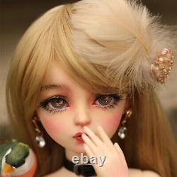 1/3 BJD Doll Toy 24 inch Girl Doll with Dress Shoes Handpainted Makeup Full Set
