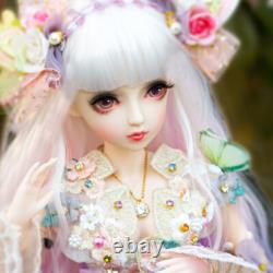 1/3 BJD Doll Toy 24 inch Girl Doll withHandmade Dress Shoes Gradient Wigs Full Set