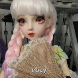 1/3 BJD Doll Toy 24 inch Girl Doll withHandmade Dress Shoes Gradient Wigs Full Set