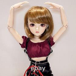 1/3 BJD Doll Toy 24 inch Height Girl Doll 18 Joints Body and Full Set Outfits