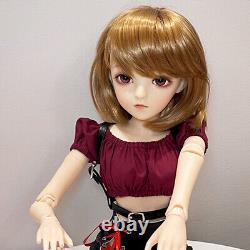 1/3 BJD Doll Toy 24 inch Height Girl Doll 18 Joints Body and Full Set Outfits