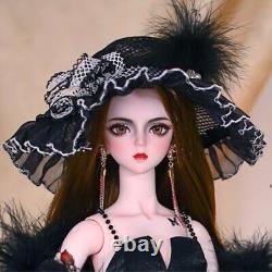 1/3 BJD Doll Toy 24in Girl Doll with Clothes Shoes Hat Upgrade Makeup Full Set