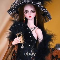 1/3 BJD Doll Toy 24in Girl Doll with Clothes Shoes Hat Upgrade Makeup Full Set