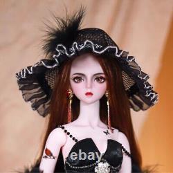 1/3 BJD Doll Toy 24in Girl Doll with Clothes Shoes Hat Upgrade Makeup Full Set