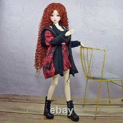 1/3 BJD Doll Toy 56cm Height Fashion Doll with Vest Dress Coat Shoes Full Set