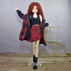 1/3 BJD Doll Toy 56cm Height Fashion Doll with Vest Dress Coat Shoes Full Set