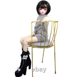 1/3 BJD Doll Toy 56cm Height Girl Doll + Sweater Dress + Shoes + Wigs Full Set