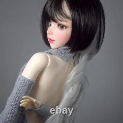 1/3 BJD Doll Toy 56cm Height Girl Doll + Sweater Dress + Shoes + Wigs Full Set