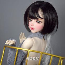 1/3 BJD Doll Toy 56cm Height Girl Doll + Sweater Dress + Shoes + Wigs Full Set