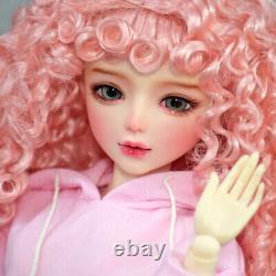 1/3 BJD Doll Toy Cute Girl Doll with Clothes Suit Green Eyes Curly Wigs Full Set