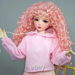 1/3 BJD Doll Toy Cute Girl Doll with Clothes Suit Green Eyes Curly Wigs Full Set