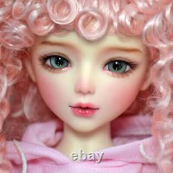 1/3 BJD Doll Toy Cute Girl Doll with Clothes Suit Green Eyes Curly Wigs Full Set