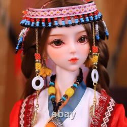 1/3 BJD Doll Toy Dress up Handmade Fashion Outfits 62cm Girl Doll Full Set Gift