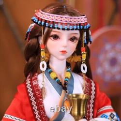 1/3 BJD Doll Toy Dress up Handmade Fashion Outfits 62cm Girl Doll Full Set Gift