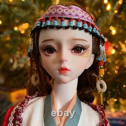 1/3 BJD Doll Toy Dress up Handmade Fashion Outfits 62cm Girl Doll Full Set Gift