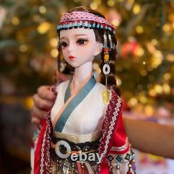 1/3 BJD Doll Toy Dress up Handmade Fashion Outfits 62cm Girl Doll Full Set Gift